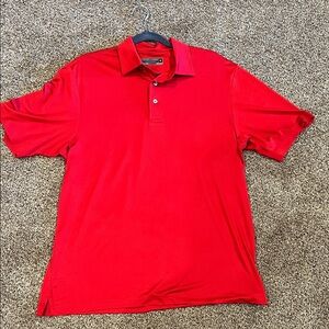 Roundtree & Yorke Vibrant Red Polo Shirt